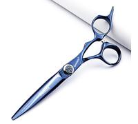 Juego profesional de tijeras de corte de pelo de 6/6,8 pulgadas, tijeras de peluquero de acero inoxidable 440c, Corte afilado y preciso (Corte plano de 6 pulgadas-B)