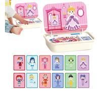 Juego Puzzle Magnético - Conjunto de Madera Portátil, Caja Incluida | Juguete Aprendizaje Educativo, 3 a 6 Años, Niños Niñas Pequeñas, Desarrollo Habilidad, Actividad Cognitiva, Juego de Viaje Amus