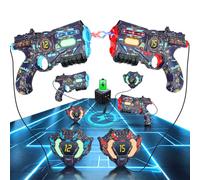 Juego recargable VATOS Laser Tag compuesto por 2 pistolas y 2 chalecos - Pistola láser Tag con sincronización de datos en tiempo real por infrarrojos y luz luminosa, juego Lazer Tag para adultos