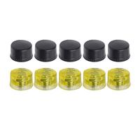 Juego Reemplazo Cabeza Punta Negra Amarilla Para Martillo Use Conjunto Muebles Y Manualidades 25 Mm/30 Mm/35 Mm/40 Mm/45 Mm Cabezal Martillo Lateral Doble
