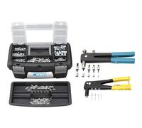 Juego remachadora tuercas + remachadora + caja + remaches FERVI S018 MEGAOFERTA