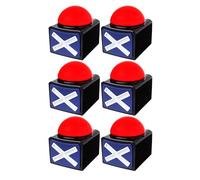 Juego Respuesta Buzzer con Sonido -Juego Show Buzzer- Juego Buzzer con Luces y cuestionario Got Talent Buzzer Familia feud botón con Luces y Sonido (6 Piezas)