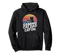 Juego Retro Cat Dad Game On Cat On Sudadera con Capucha