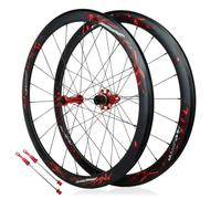 Juego Ruedas Bicicleta Carretera 700c Freno C/V Llanta De Aleación De Aluminio 20/24H Rueda Delantera Y Trasera QR 9 * 100/10 * 130mm para Cassette De 7-12 Velocidades