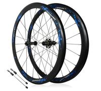 Juego Ruedas Bicicleta Carretera 700c Freno C/V Llanta De Aleación De Aluminio 20/24H Rueda Delantera Y Trasera QR 9 * 100/10 * 130mm para Cassette De 7-12 Velocidades