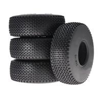 Juego Ruedas RC para Axial para SCX10 Pro para Capra para Traxxas para TRX4 D90 para Redcat 1/10 4 Neumáticos De Goma Blanda De 118 Mm Y 1,9 Pulgadas para Coche RC Crawler