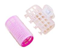 Juego Rulos De Pelo 3 uds rodillos de pelo Bang Roll rizador plástico autoadhesivo herramienta peluquería chica estilismo belleza(Pink 3pcs)