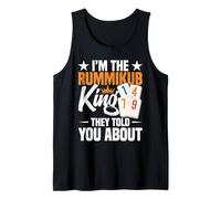 Juego Rummikub Juego de azulejos El Rey Joker Rummikub Player Camiseta sin Mangas