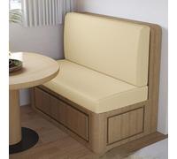 Juego RV Dinette Fundas De Cojín de 2 elásticas de terciopelo para autocaravanas, sofás cama, fundas antideslizantes para sofás, muebles, caravanas y asientos de sofá Beige Juego de 2 (4 piezas)