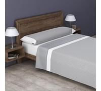 Juego Sábana Estampada Carolina Beige 30/30 144 Hilos,50% poliéster y 50% algodón,Juego de Sábanas para Cama 90 de 3 Piezas, Bajera Ajustable 90x190/200, Encimera 160x270, 1 Funda Almohada 44x110