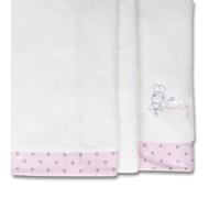 Juego Sábanas Coralina 100% para Cunas/Cama de 70X140 cmtrs. Cálida, Hipersuave, Hipoalergénica. Incluye Sábana Bajera, Encimera y Funda de Almohada. (Ratita Presumida)