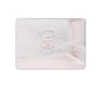 Juego Sábanas Coralina 100% para Cunas/Cama de 80X130 cmtrs. Cálida, Hipersuave, Hipoalergénica. Incluye Sábana Bajera, Encimera y Funda de Almohada. (Teddy Rosa)