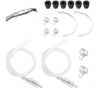 Juego Sangrado Frenos con 6 Tapones Ventilación | Aluminio y caucho, 2 mangueras purga, 6 tapones ventilación, compatible para m6 M8, uso universal