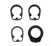 Juego Separadores Plástico Negro 5-10-10-13mm MTB | Ajuste para preciso altura, compatible MTB y ruta, material plástico , set de 4 unidades