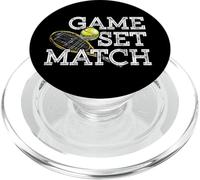 Juego Set Match - Jugador de Tenis - Entrenador del Equipo Deportivo Fan's PopSockets PopGrip para MagSafe