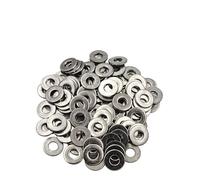 Juego surtido con arandelas M1.6 M2 .5 M3 M4 M5 M6 M8 M10 M12 M14 M16 M18 M20 M22 Arandela plana de sellado acero inoxidable Juntas planas metal(M2x5x0.3 x100pcs)