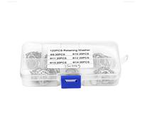 Juego surtido de anillos de retención a presión de acero inoxidable de 120 piezas de 9 mm a 14 mm con sujetadores de precisión de caja para reparación mecánica y mantenimiento