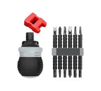 Juego surtido de destornilladores multifuncionales para bricolaje en el hogar, reparación profesional con mango ergonómico y juego de destornilladores portátiles de almacenamiento