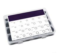 Juego surtido de juntas tóricas de goma de nitrilo de 450 piezas, 24 tamaños de 5 x 1,5 mm a 30 x 3,1 mm para reparaciones de sellado de automóviles, fontanería, grifos y lavadoras a presión