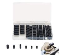 Juego surtido de tapas de extremo de manguera de vacío, kit de tapones de goma para vacío, 80 tapas de goma, tapa de vacío flexible para colector de carburador 3/16 5/32 7/32 1/4 5/16 3/8
