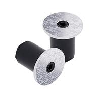 Juego Tapones Manillar DEDA Plata/Blanco