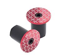 Juego Tapones Manillar DEDA Rojo/Blanco