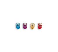 Juego tapones valvula schrader gruesa gorda VARIOS COLORES mano dedos