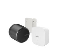 Juego Tedee GO2 de aluminio negro (incluye puente y sensor de...