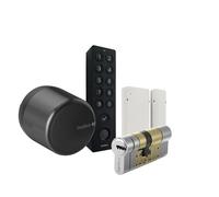Juego Tedee GO2 de aluminio negro (incluye teclado negro, sensor de...