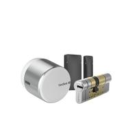 Juego Tedee GO2 de aluminio plateado (incluye sensor de puerta y...