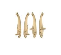 Juego Tiradores Y Paneles Embellecedores Para Manijas Puertas Interiores Coche Para Serie 3/4 Para F30 Para F31 Coche Interior(Beige)