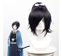 Juego Touken Ranbu Pelucas de Cosplay en línea Yamatonokami Yasusada Cosplay Peluca sintética resistente al calor Cabello Fiesta de Carnaval de Halloween