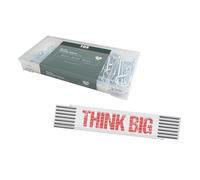 Juego TOX con 150 pasadores de resorte en 6 tamaños (Ø 1,7-3,7 mm, L 25-60 mm) + metro plegable THINK BIG de 3 m y caja de transporte, 094909153
