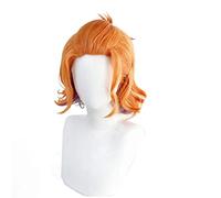 Juego Twisted Wonderland Cater Diamante Cosplay peluca naranja corto resistente al calor pelo sintético Halloween fiesta Prop