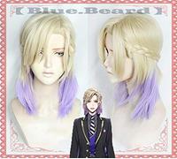 Juego Twisted Wonderland Cosplay Vil Schoenheit Pelucas Blancanieves Reina Cosplay Peluca Trenzas de color púrpura claro Peluca de pelo sintético