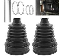 Juego universal 2 uds fuelle palier universal de silicona flexible - Kit fuelle palier para junta homocinética, cardán delantero, con abrazaderas inox y ventosas