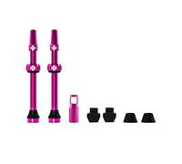 Juego VALVULAS MUC-OFF Aluminio TUBELESS 60mm Rosa
