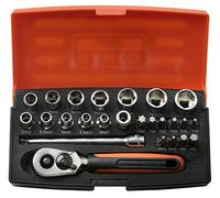 Bahco SBSL25 - Juego Vasos 1/4 Blister 25 Pc.