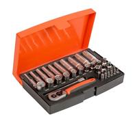 Juego Vasos 1/4" Largos 25Pzs