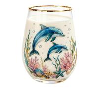 Juego Vasos Vidrio Transparente Para Beber Menaje de Hogar Decorativo 350ml
