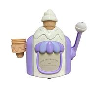 Juego Whimsical Sundae - Juguete de baño de aprendizaje interactivo, máquina de espuma de 8 pulgadas con torsión, dúo de conos de resina con salpicaduras, accesorio de para, kit de juego