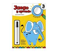 JUEGO Y APRENDO 3 AÑOS - CON LUPA Y ROTULADOR BORRABLE