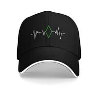Juego Y2K Heartbeat Blanco Verde Los Sims 4 Gorras de béisbol de Camping Gorra de Camionero de Hip Hop de Alta Gama para niña Gorra de Verano con Protector Solar