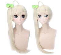 Juego Yosuga no Sora En la soledad Cosplay Peluca recta con dos coletas de chip Pelo sintético Sora Kasugano Cosplay Peluca + gorro de peluca Talla única PL-764