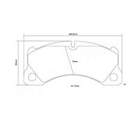 Juego zapatas freno de alto rendimiento BREMBO 07.B314.67 para MACAN 2 2014-2018
