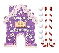 juegodegolf Gingerbread - juegodeputting para el día de San Valentín | juegodemesa Candy Cane Clubs and Balls para la diversión navideña en el Dormitorio en casa