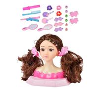 juegodeJuguetes De Maquillaje Para Peinar El Cabello Con Cabeza De Muñeca: Kit De Práctica De Maquillaje, Peinado Y Cabeza De Muñeca, Juguete Para juegodeSimulación | juegodeBelleza Para Niños,