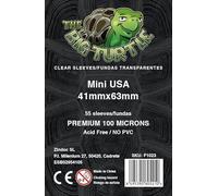 Juegorama | The Big Turtle - Fundas Premium para Cartas (100 Micras) | 41x63 mm | 55 Fundas Transparentes sin PVC | Incluye Bolsa Zip Reutilizable