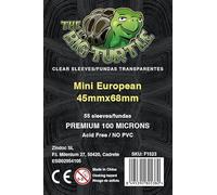 Juegorama | The Big Turtle - Fundas Premium para Cartas (100 Micras) | 45x68 mm | 55 Fundas Transparentes sin PVC | Incluye Bolsa Zip Reutilizable