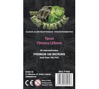 Juegorama | The Big Turtle - Fundas Premium para Cartas (100 Micras) | 70x120 mm | Tarot | 55 Fundas Transparentes sin PVC | Incluye Bolsa Zip Reutilizable